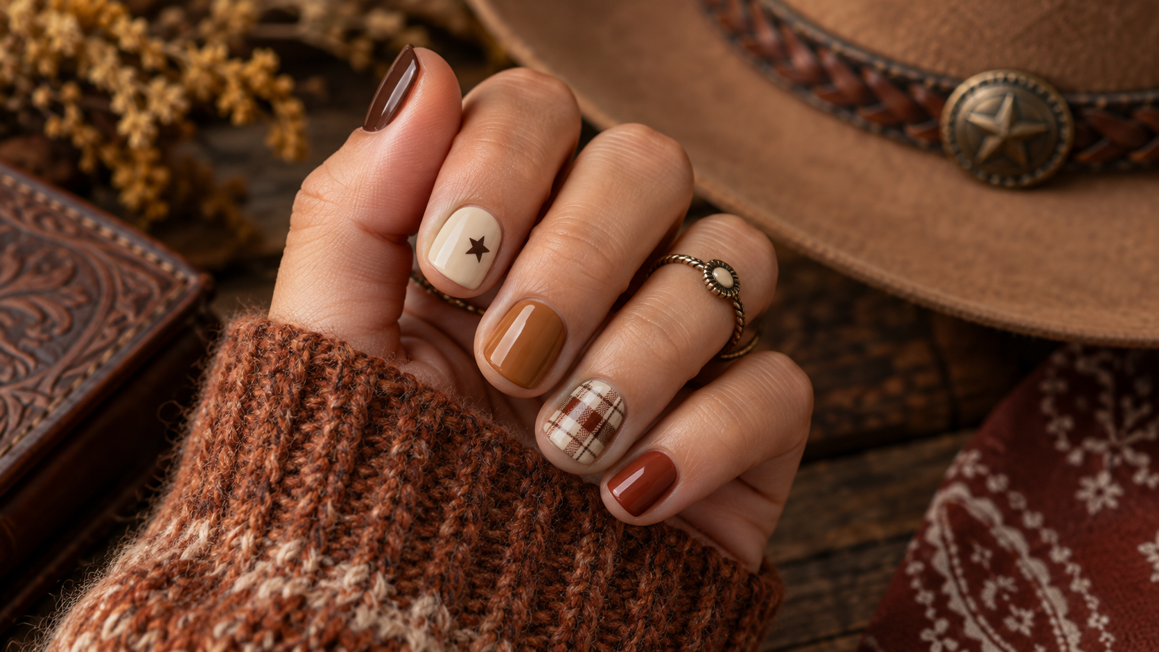 Short Western Fall Nails